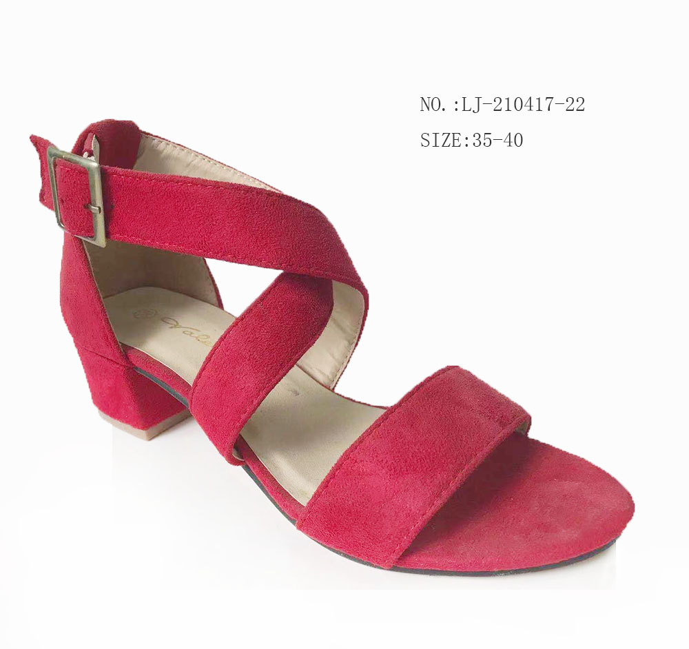 Factory OEM New design Women's sandals thick platform medium heel shoes chunky heels sandals custom shoes