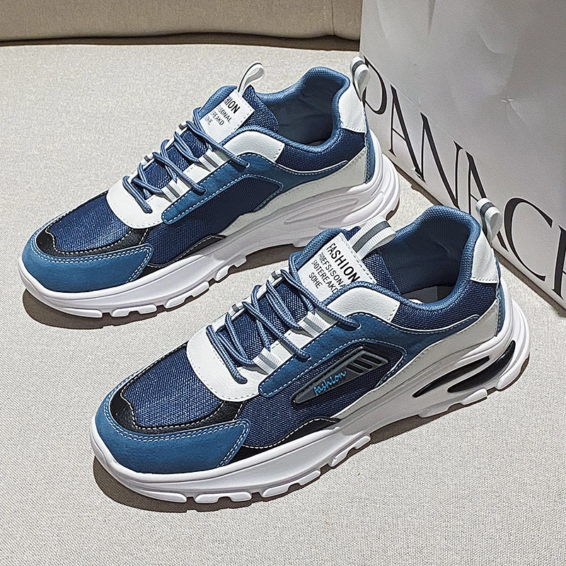 Thick Sole Athletic Walking Dad Shoes Men Casual Sport Chunky Sneakers