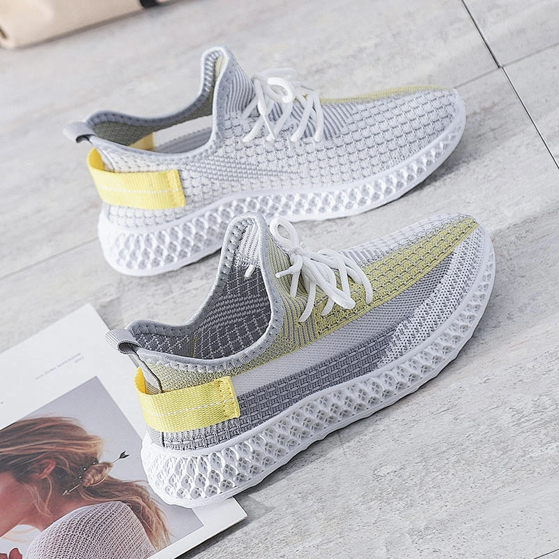 New Style Casual Footwear Shoes Women Sport knitted Shoes for Ladies