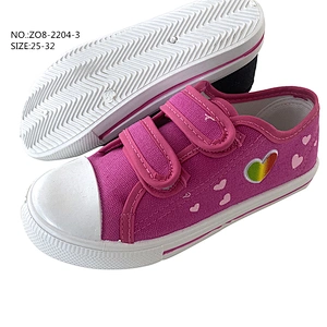 New Custom Buckle Strap Kids Casual Shoes Injection Children Canvas Shoes
