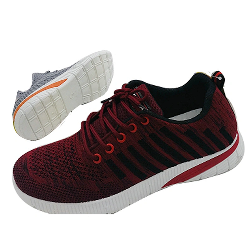 Large size Fashion Custom Men Injection Sports Shoes Fly knit Casual Sneaker Shoes
