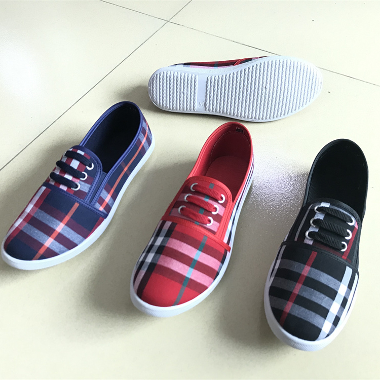 Hot Sale cheap lace up women flat shoes ladies casual Walking canvas shoes