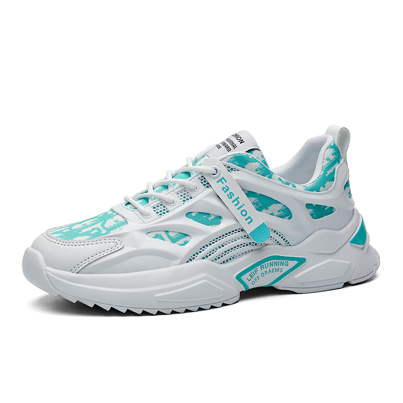 Breathable Fashion Men Lace up Casual Running Shoes Athletic Sneakers