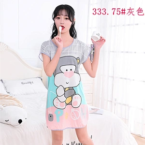Cute style pajamas ladies mix dress casual and comfortable inventory cotton nightgowns