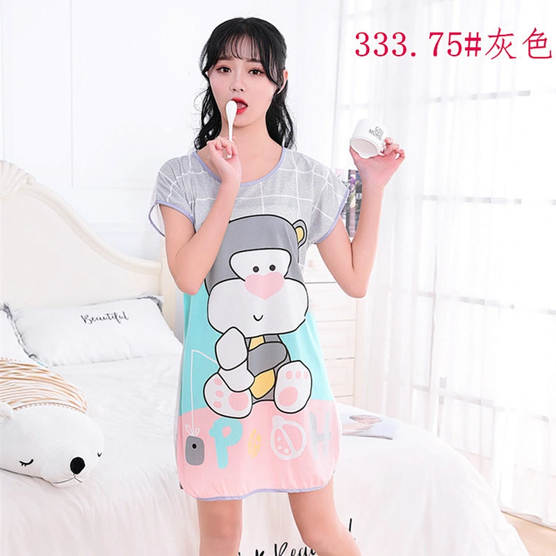 Cute style pajamas ladies mix dress casual and comfortable inventory cotton nightgowns