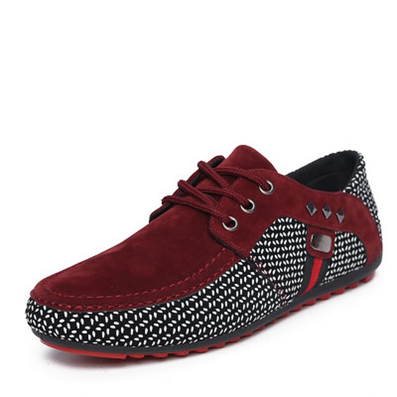 New fashion breathable men slip on loafers casual leather shoes stock