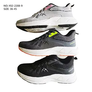 New Custom Breathable Men Walking Style Sports Fly knit Casual Tennis Sneaker Shoes