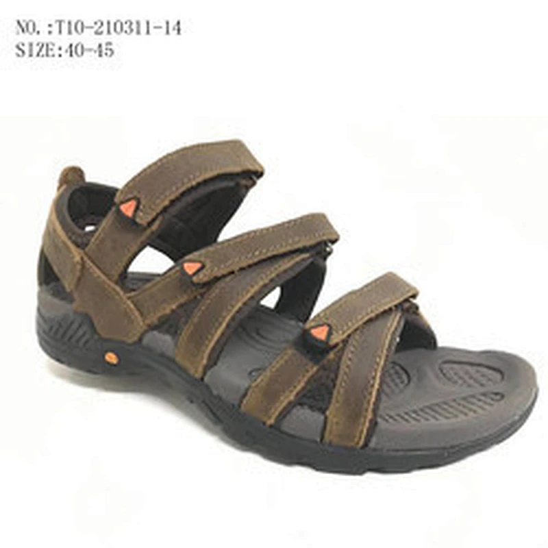 New Lightweight Style Men Slides Beach Slippers Outdoor Leather Sandals for Summer