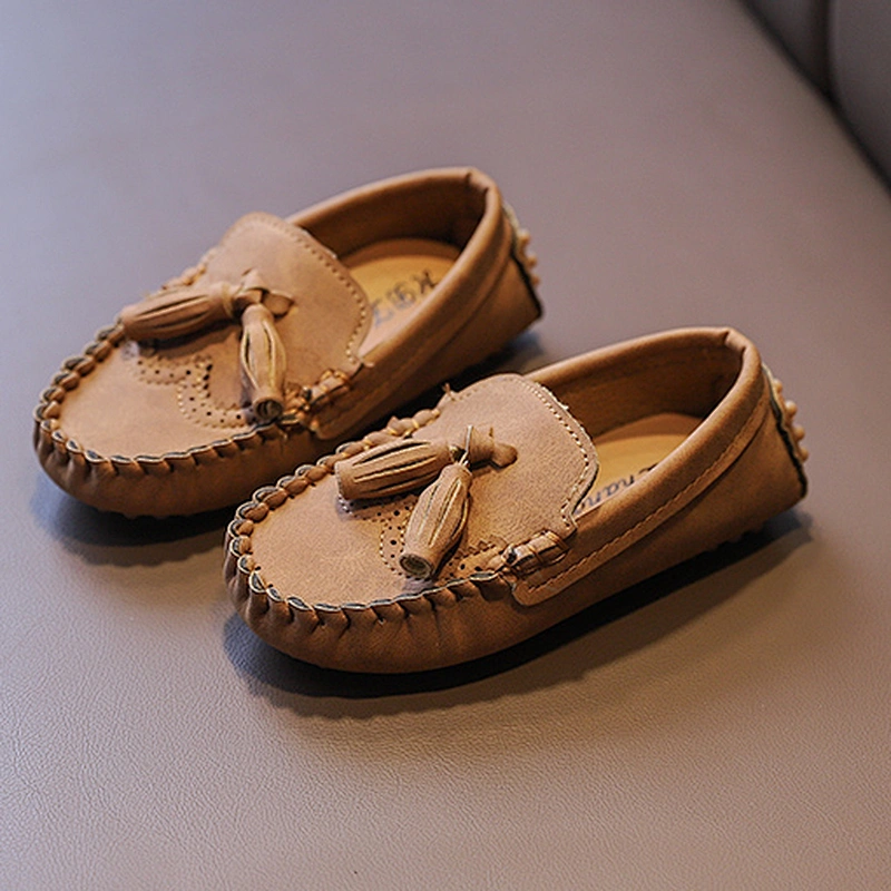 Kids Casual Slip On Loafers Dress Flat Shoes