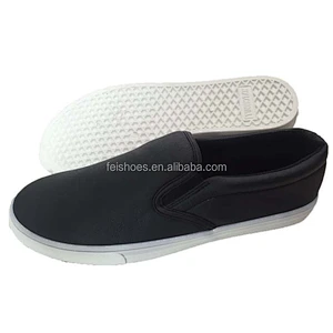 Custom casual men loafers walking style shoes canvas slip on