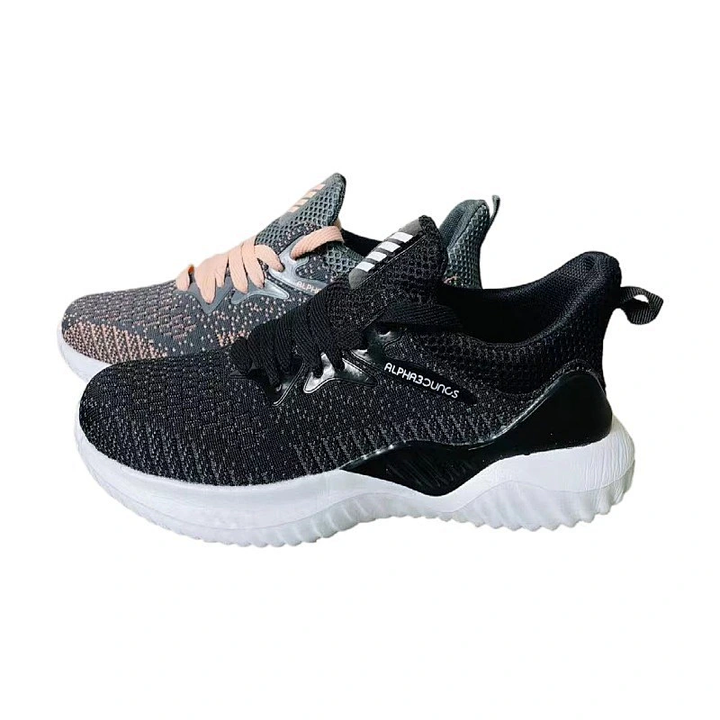New Style Custom Women Fly Weave Sneakers Breathable Sports Running Casual Shoes