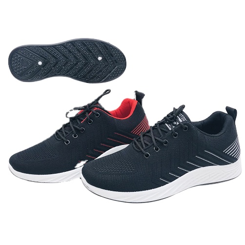 Factory Custom Popular Men Fly knit Sneaker Casual Injection Running Sports Shoes