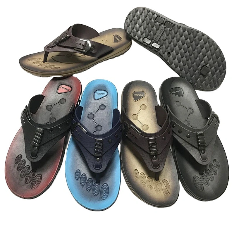 Men outdoor slippers cheap price PVC Slippers Flip Flops Good Quality