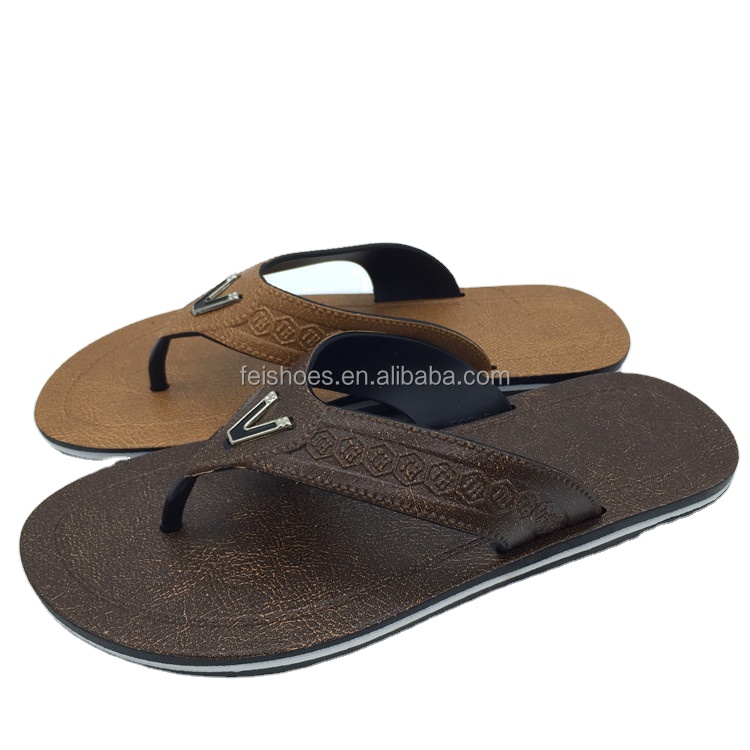 Factory OEM Popular stylish men outdoor Flip Flop Indoor beach PVC Slipper