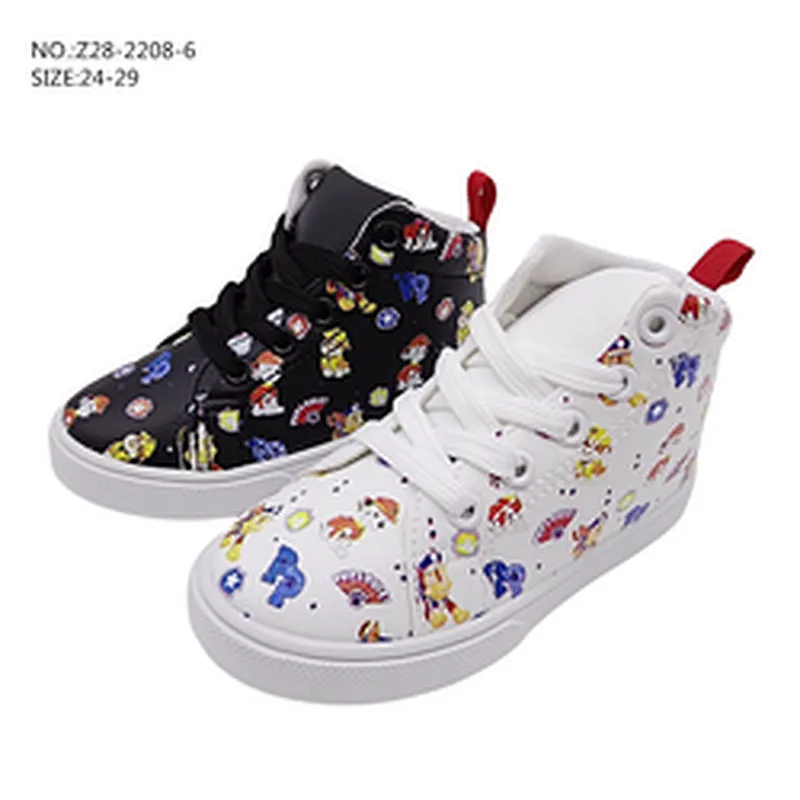 New Colorful Custom Children Low Cut Casual flat Shoes Injection School Sports board Shoes