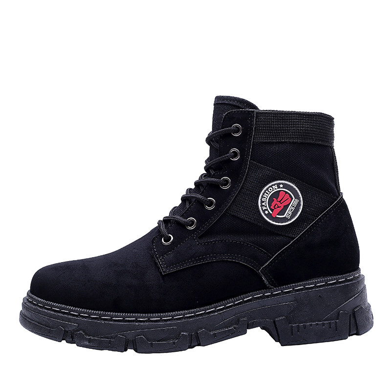 High quality men casual leather shoes martin boots