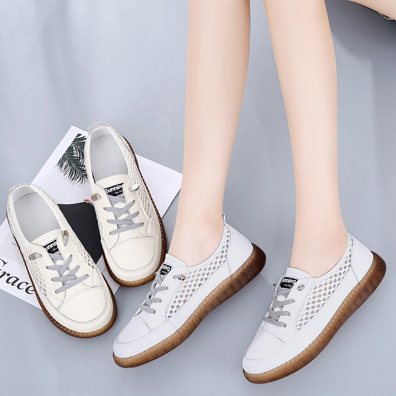 women shoes 2021 Women Casual Comfort Soft Sneakers Genuine Leather Flats Oxford Shoes casual shoes
