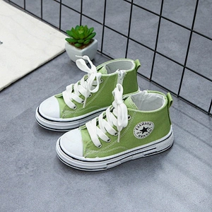 High cut cheap  childern casual Classical Children canvas shoes