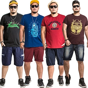 Mix color mix style big size  men cloths short-sleeved T-shirt stock  for wholesale