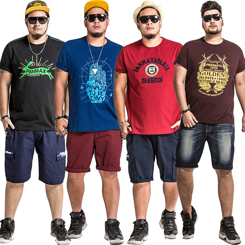 Mix color mix style big size  men cloths short-sleeved T-shirt stock  for wholesale