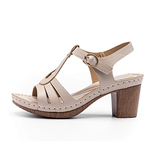 New Sandal Summer Sandal for Women with High Heel and Large Heel