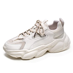 Men Fashion Sneakers Lace up Walking Chunky Casual Shoes