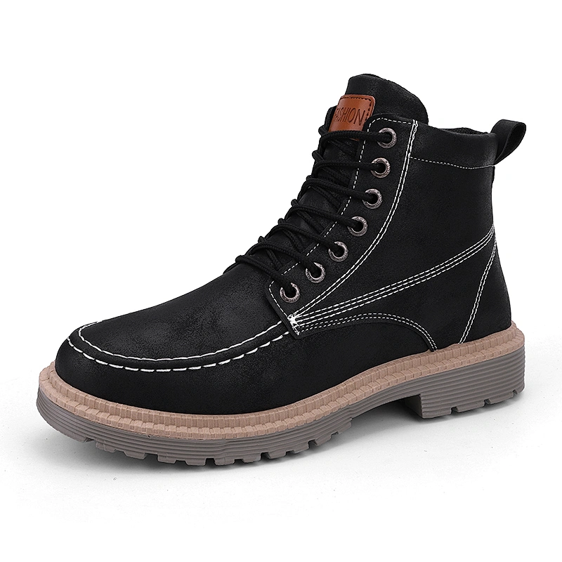 Men Safety Leather Shoes Army Boots New Design boot walking style shoes