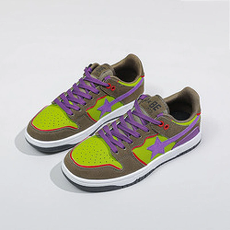 New star design women's all-match retro flat casual shoes couples fashion sports shoes