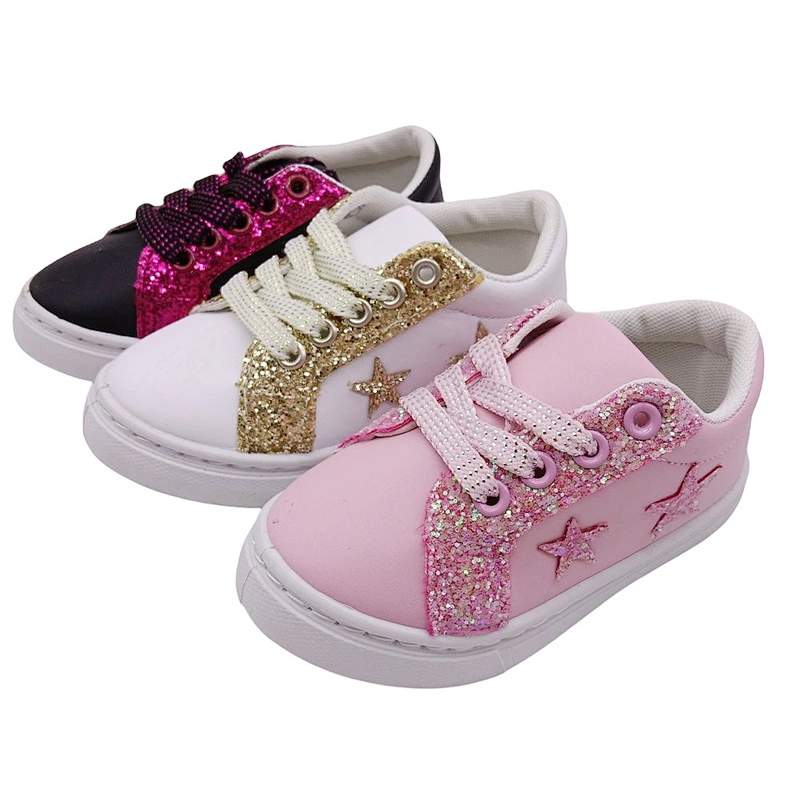 New Style Injection Children Lace up School flat Shoes Casual Custom Sports board Shoes
