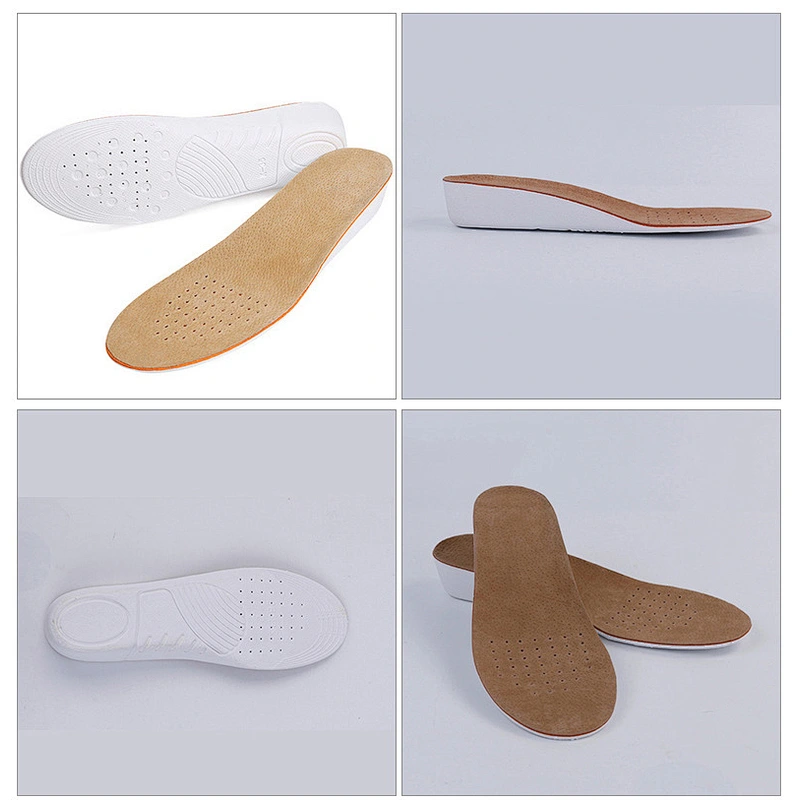 Men Increased pig skin EVA insole thickened shock absorption insole for shoes