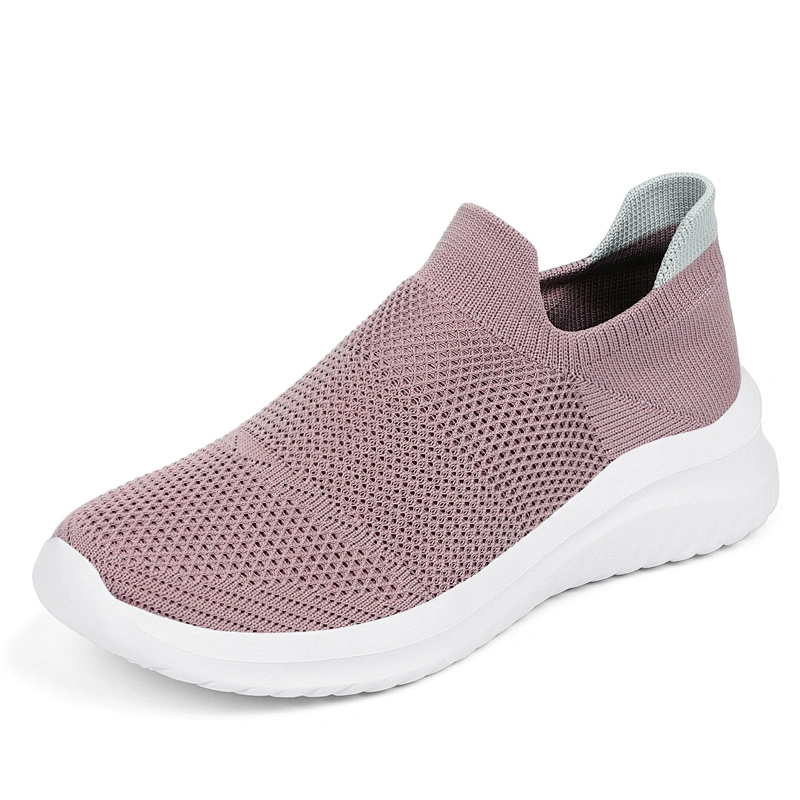 New Arrival fashion Design Women slip on casual Sports Shoes running sneaker shoes For Ladies