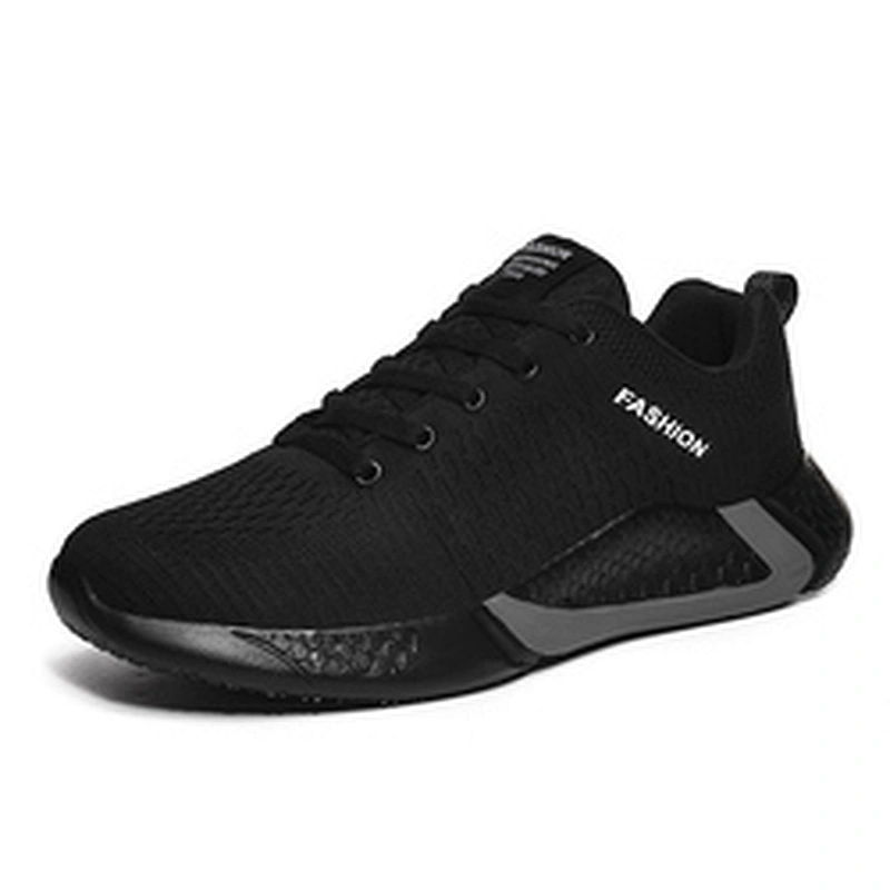 Hot sale fly knit men fashion athletic sports running shoes sneaker shoes