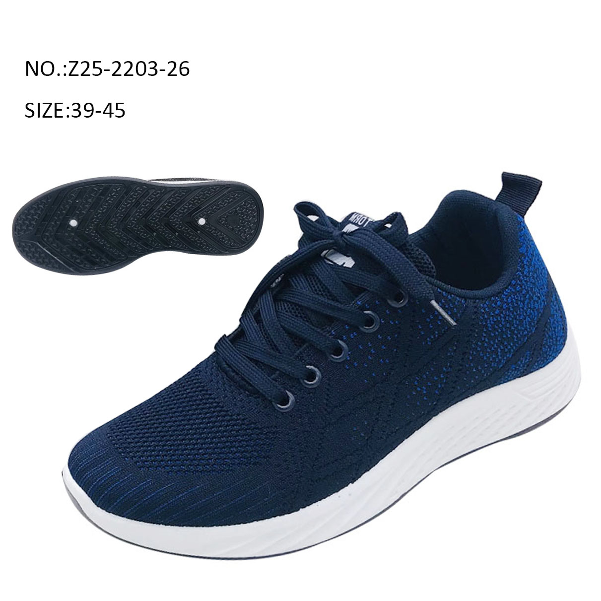 Fashion Custom Injection Men Fly knit Travel Tennis Running Sports Casual Sneaker Shoes
