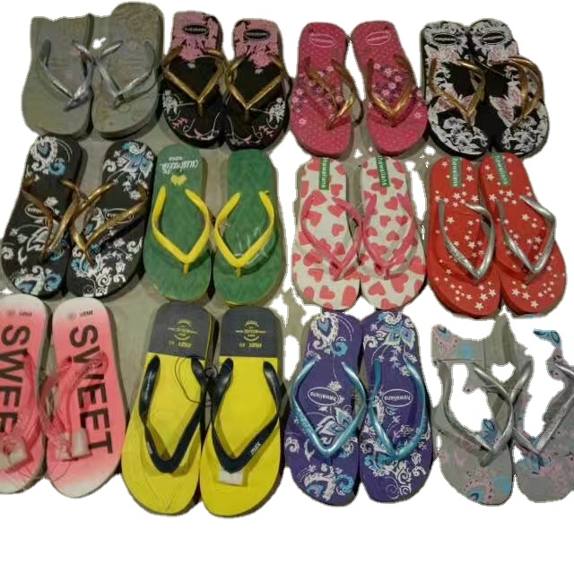 Mix style cheap adults beach slippers shoes stock flip flops stock shoe