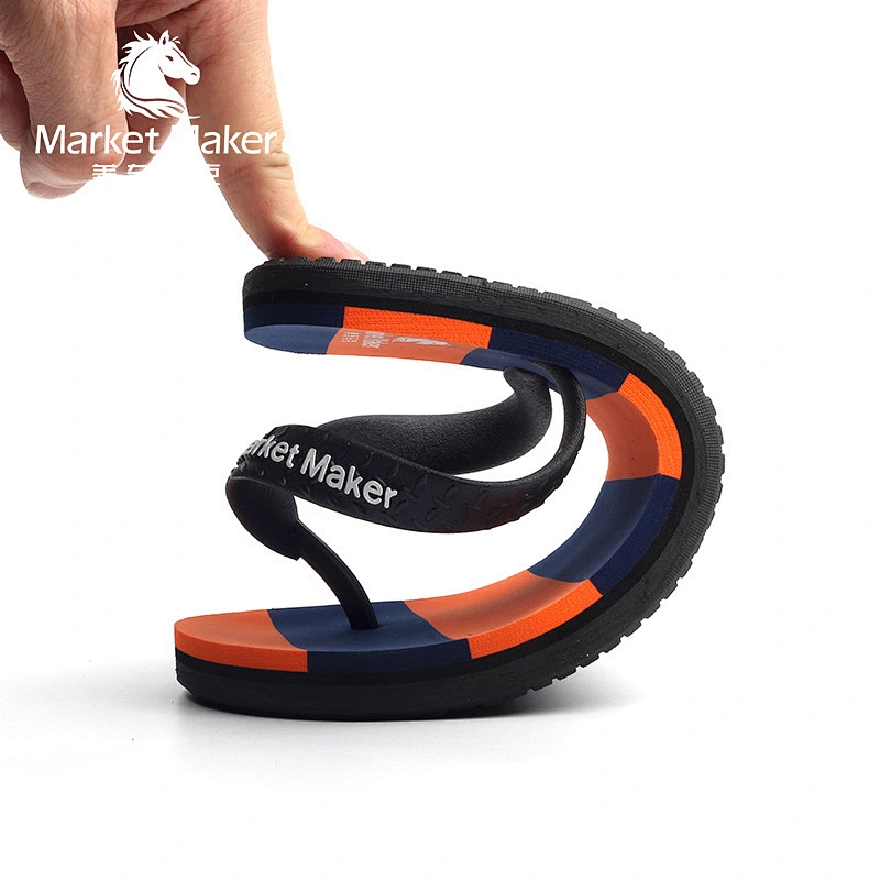 wholesale Outdoor sandals men PVC wedge slippers beach flip flops for summer