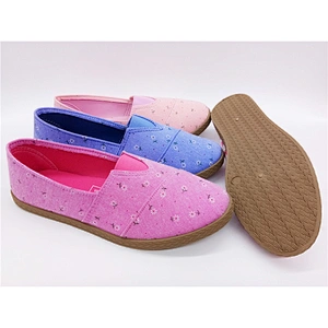 Factory cheap New Style Factory custom Women loafers Injection Flat Canvas Casual Shoes