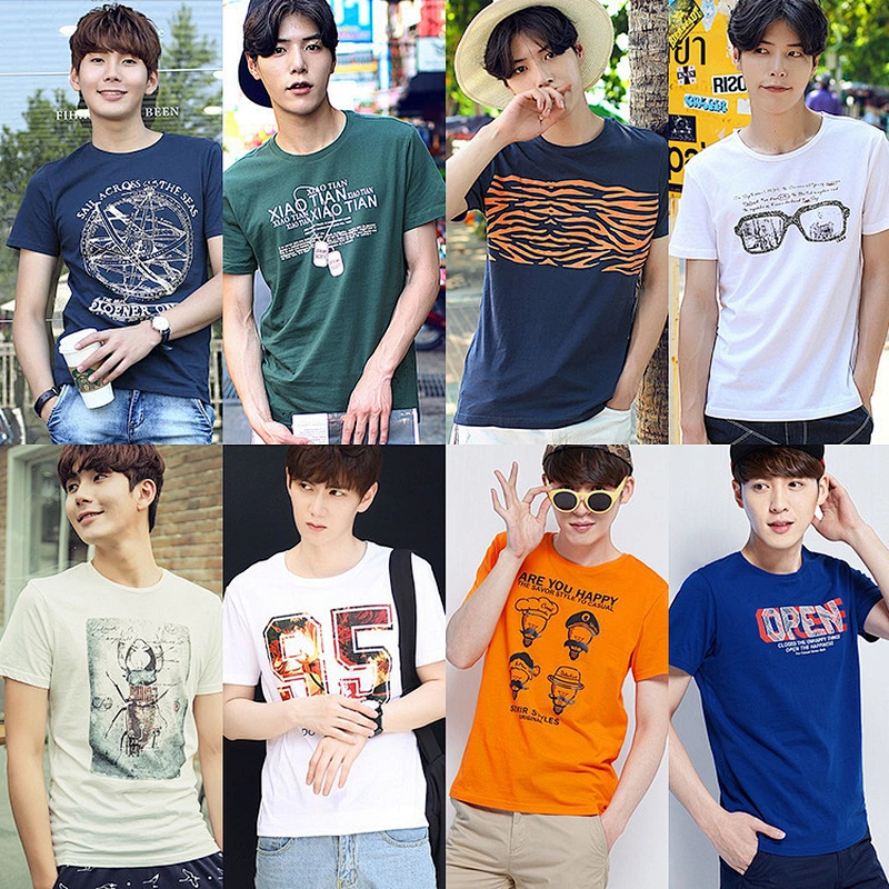 Mixed style summer men short sleeve t shirt stock