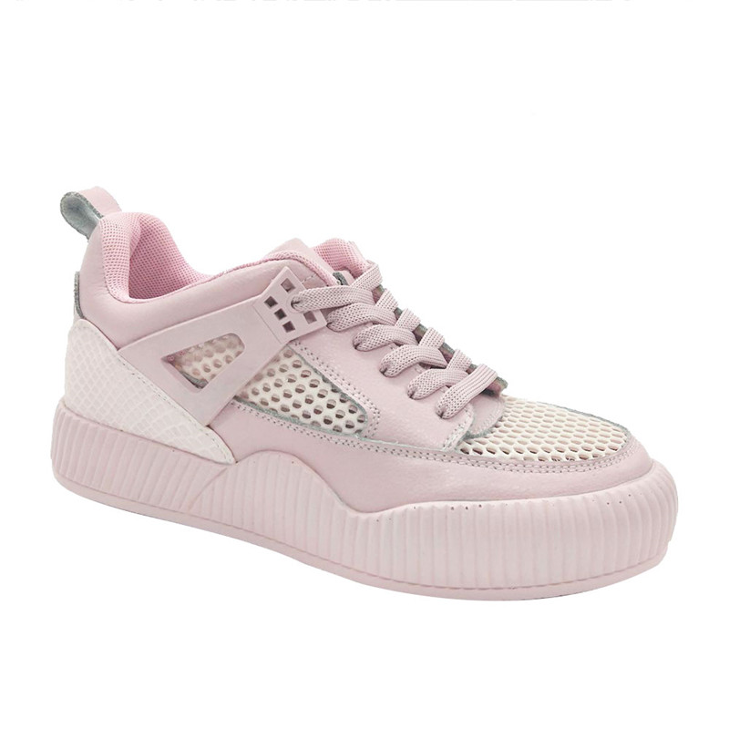 New style fashion women casual leather jogging shoes Casual walking style shoes
