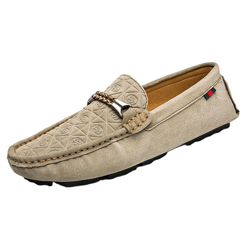 Various styles of low cost comfortable men's casual shoes loafers genuine leather shoes