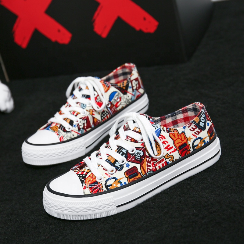 Women Skateboard Sneakers Casual Canvas Shoes
