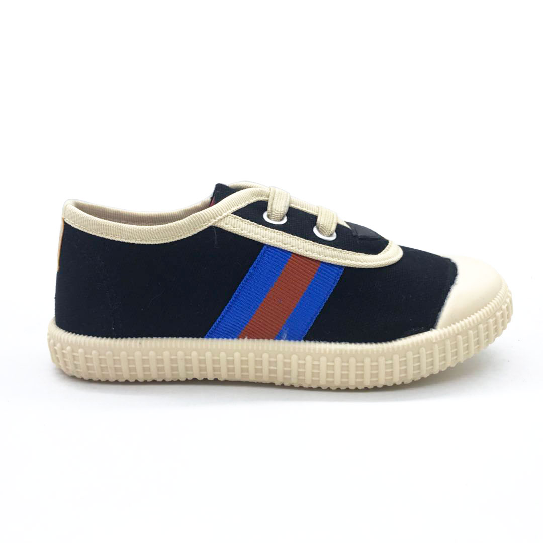 Hot Sale Fashion Children Injection Flat Casual Canvas Shoes with Customized