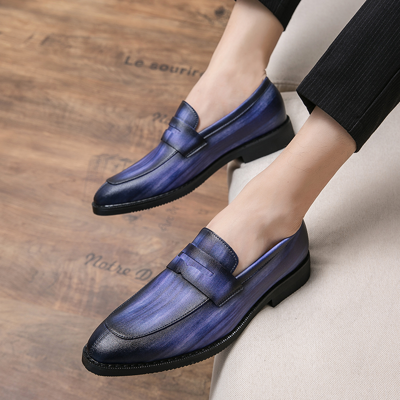 High Quality Luxury Brown Leather Men Dress Shoes For Men stock shoes