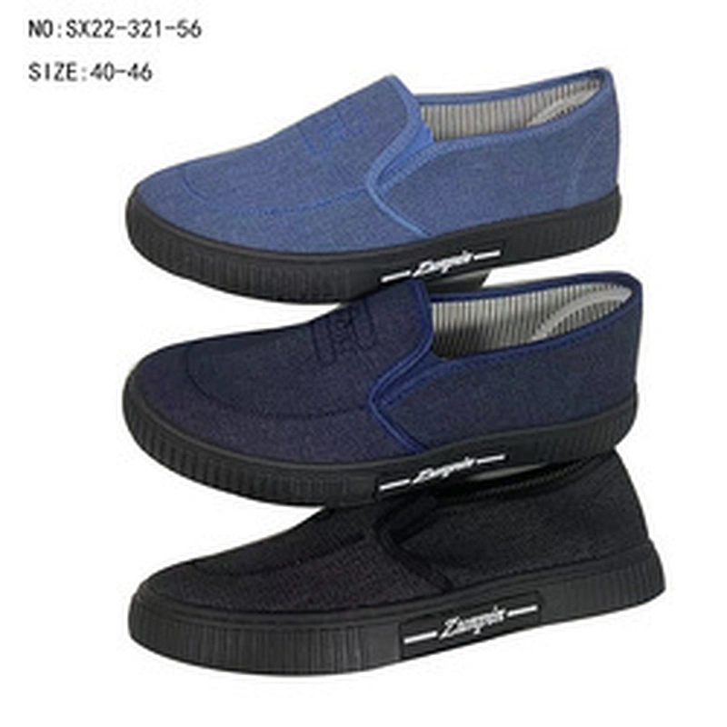 Custom Injection Casual Men Slip on Canvas Trendy Shoes Sneaker