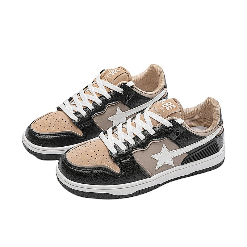 New star design women's all-match retro flat casual shoes couples fashion sports shoes