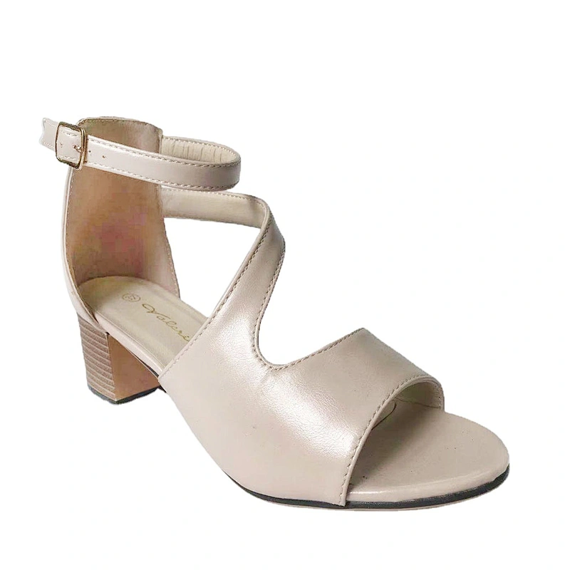 Factory OEM New design women low heel shoes women's wedge chunky heel sandals custom shoes