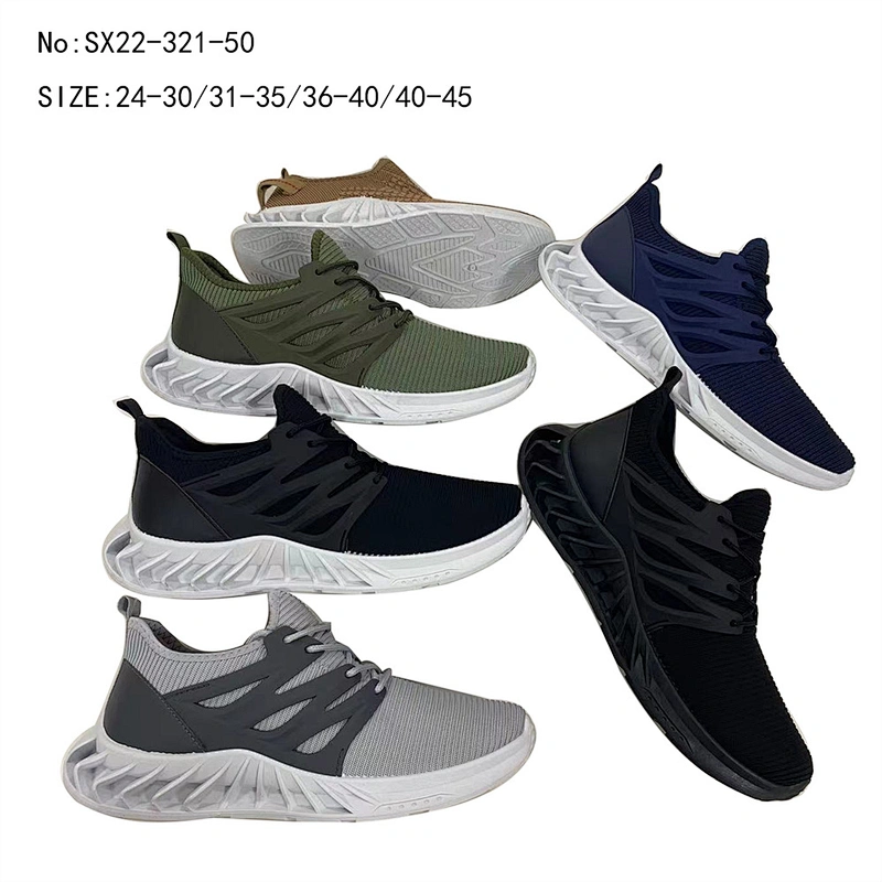 Newest Design Fly knit Upper Men Fashion walking style Sneaker Casual Sport Running Shoes