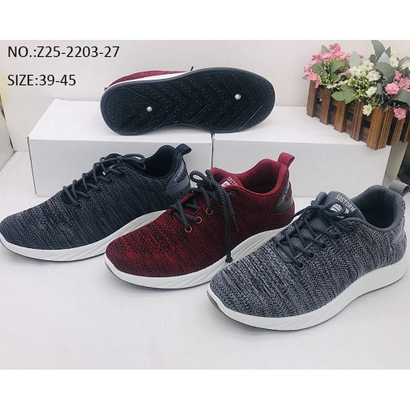 New Custom Injection Men Fly knit Sneakers Sports Shoes Comfortable Running Casual Shoes