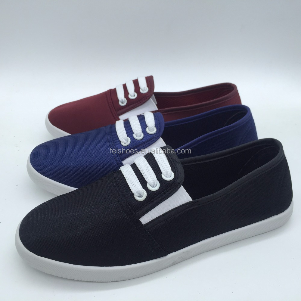Cheap shoes custom   injection pvc women casual shoes canvas shoes