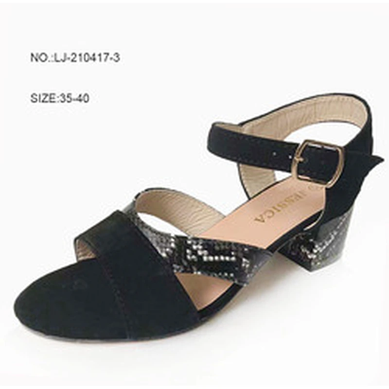 Factory OEM Latest Fashion Custom chunky heels Lady Shoes Luxury High Heels Sandals
