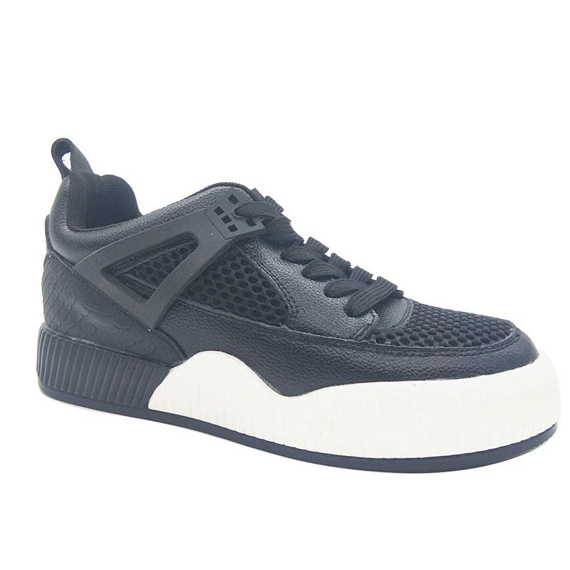 New style fashion women casual leather jogging shoes Casual walking style shoes